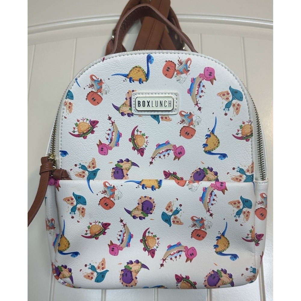 Dinosaur Food Mini Backpack BoxLunch Exclusive burgers tacos novelty purse bag